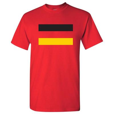 Germany European Flag Basic Cotton T-Shirt - Red