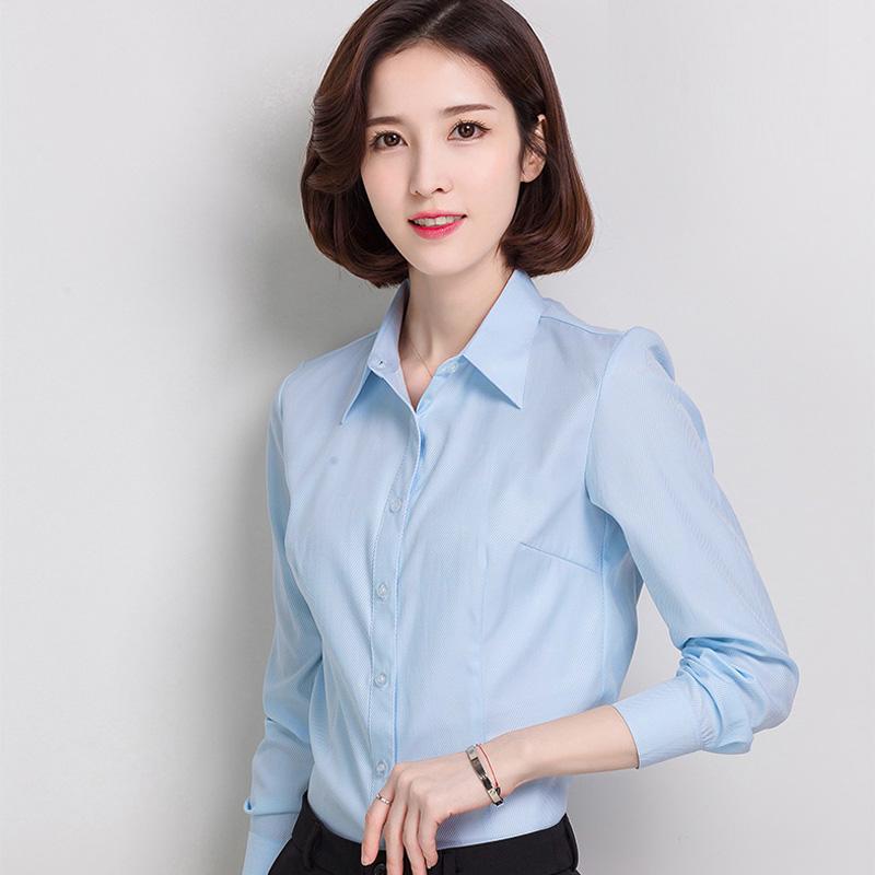 

Women Shirts Blouses Women White Shirt Long Sleeve Blouse Female Tops OL Basic Shirt Blouses Elegant Woman Clothing 5XL