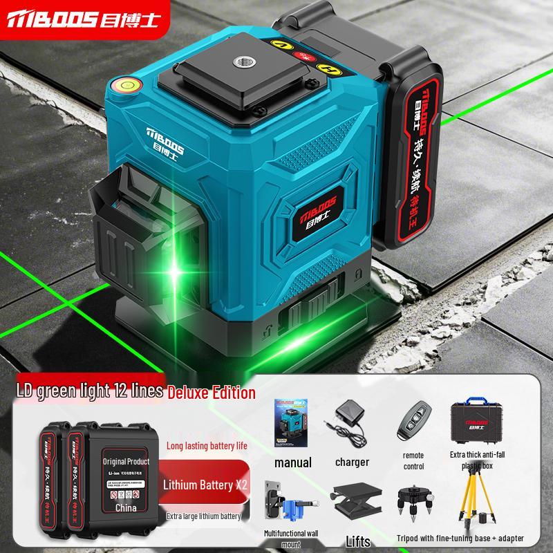 2025 High Precision Infrared Laser Level: Outdoor Automatic Leveling with Fine Line and Strong Light
