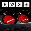 2pcs Carbon Fiber Car Decoration Coaster Universal Car Cup Holder Pad Car Water Cup Slot Non-Slip Mat Auto Interior Accessories