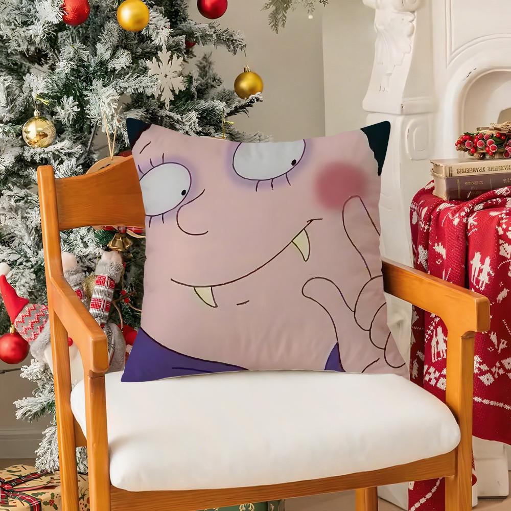 Mona The Vampire Pillow Case Silky Elegant Comfort Sofa Bed Invisible Zipper 30cmx30cm