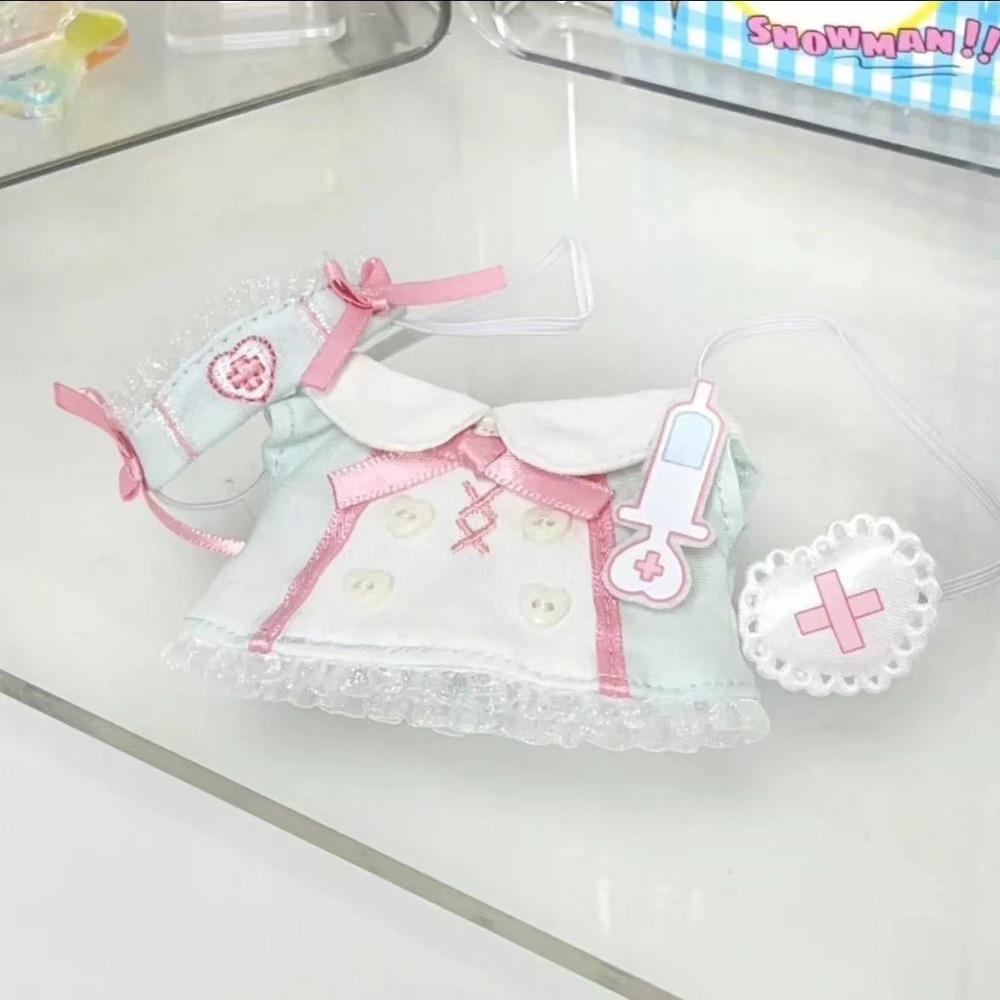 

Dress Up Dolls Clothing Set Pretend Play Doll Nurse Uniform 10CM Doll Clothes Doll Accessories