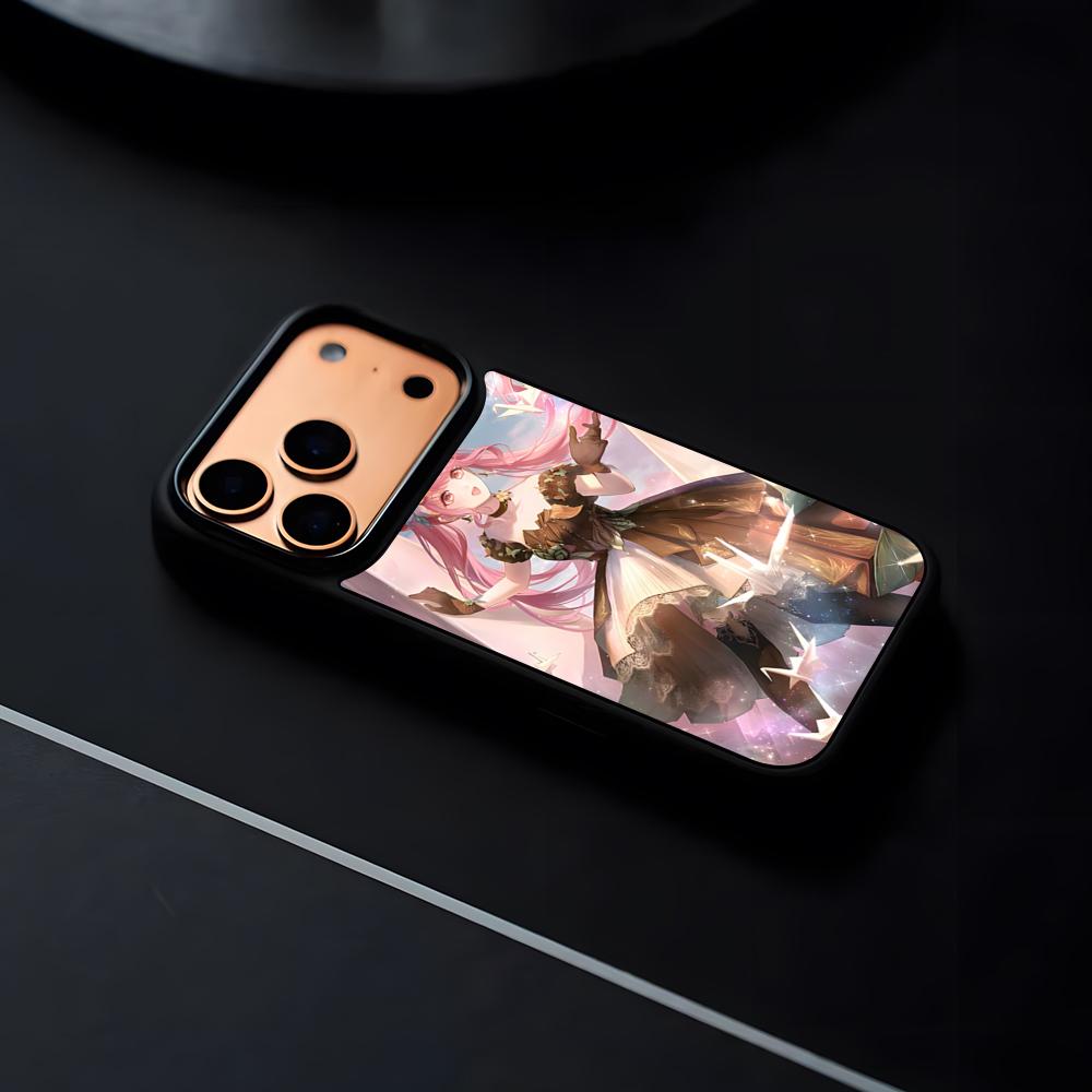 Game Miracle Shining Nikki Phone Case For IPhone 17 16 15 14 13 12 Pro Max Plus Black Frame Hard Shell