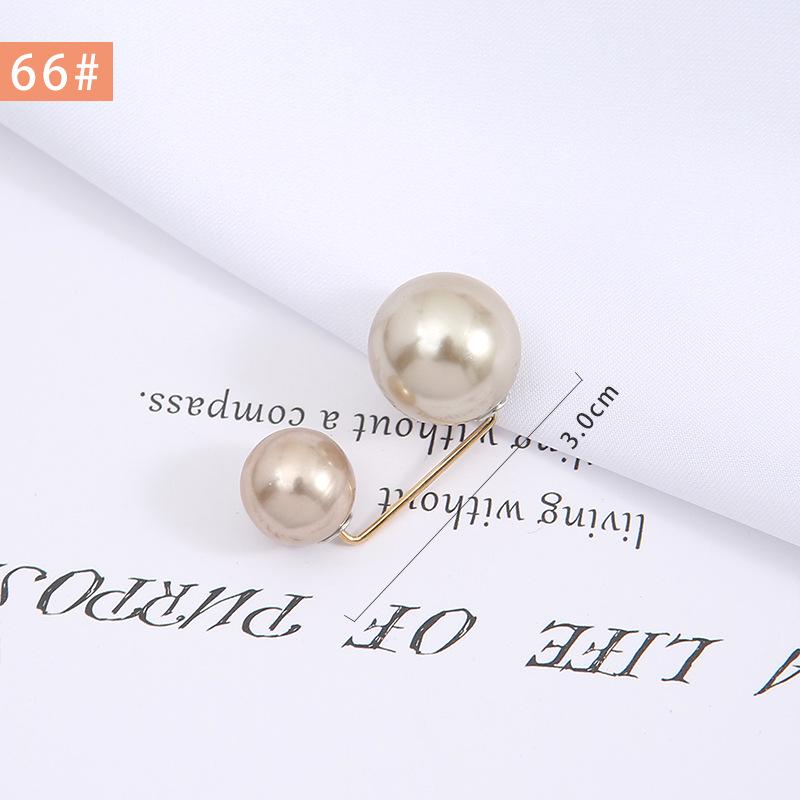 Pearl Anti-Exposure Brooch: Women's Waist-Cinching Pin & Clothing Decoration