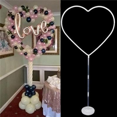 Balloon Holder Birthday Wedding Ballons Stand Decorations Heart Shape Balloon Stand Base Hoop Stick Ballons Arch Decor