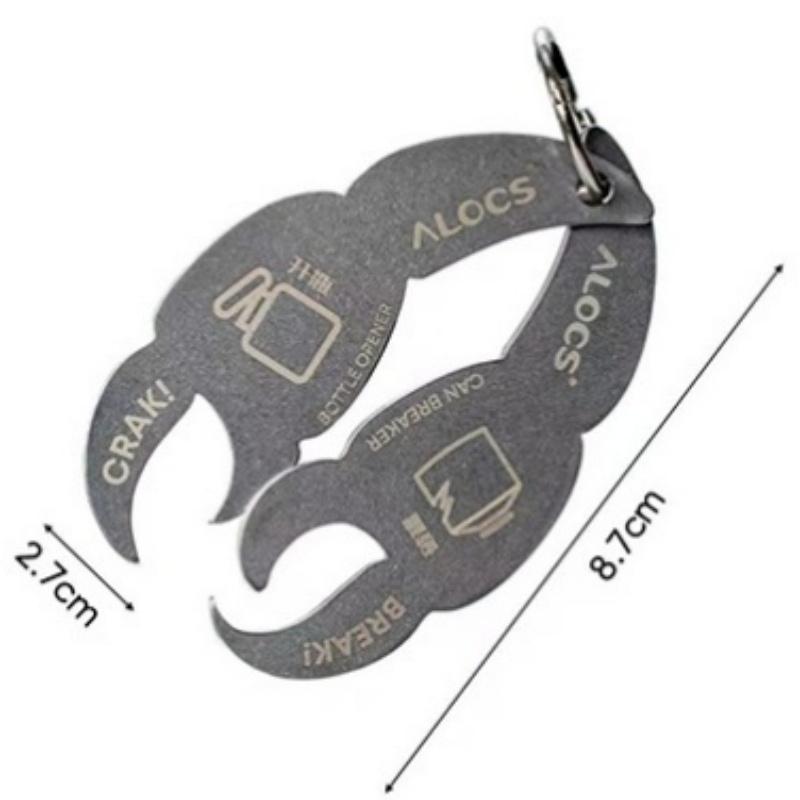 

Открывалка для консервов крабов, консервный нож из нержавеющей стали 201, открывалка для бутылок и консервных банок 2 в 1 82*27*1.8mm серебряный