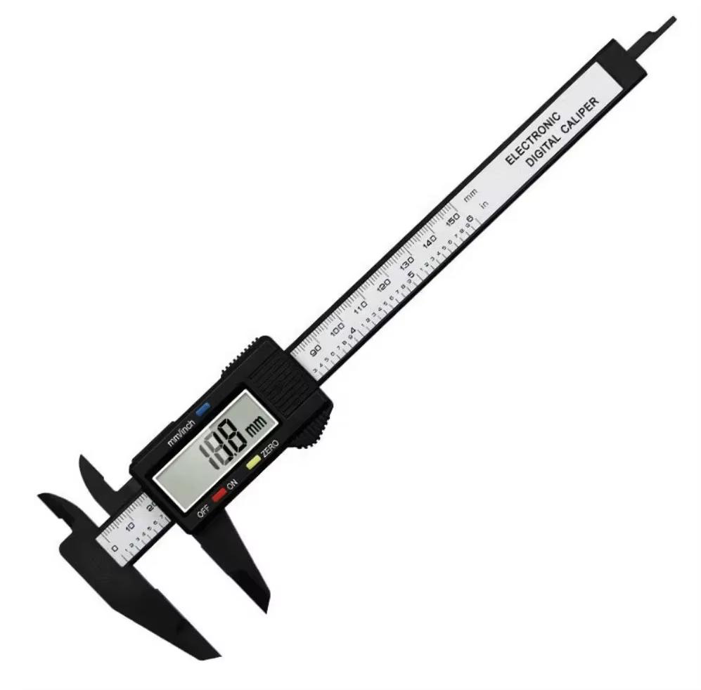 Plastic Digital Caliper Electronic Digital Vernier Caliper 100mm 150mm High Strength Plastic Caliper No Battery 100mm plastic caliper