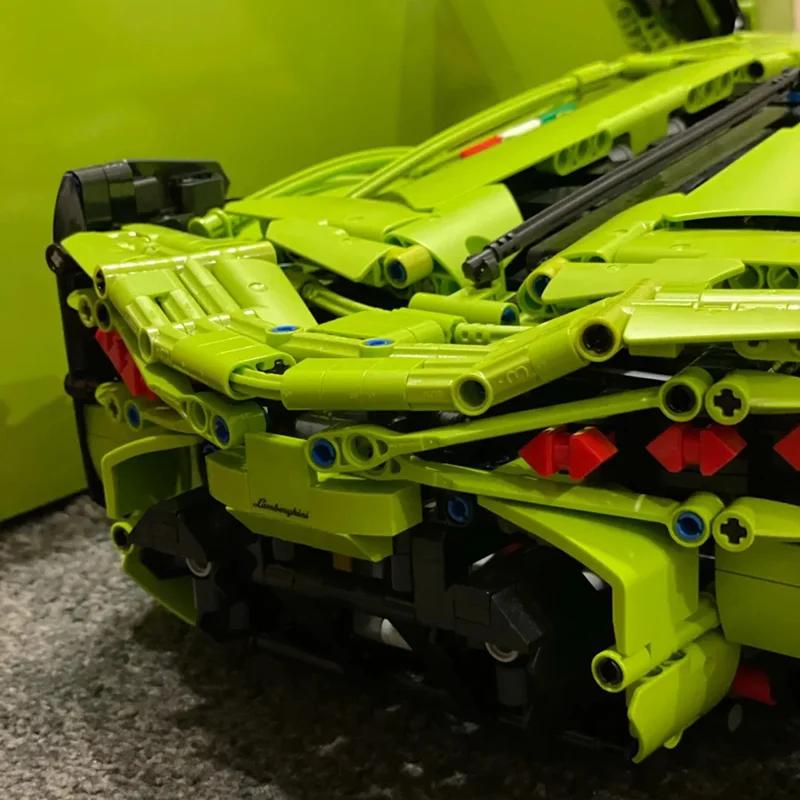3696PCS Champagne Lambo Technical Car SIAN Roadster Model FKP37 Kit Model Fit 42115 Klocki Zabawki Prezenty Świąteczne Dla Dzieci