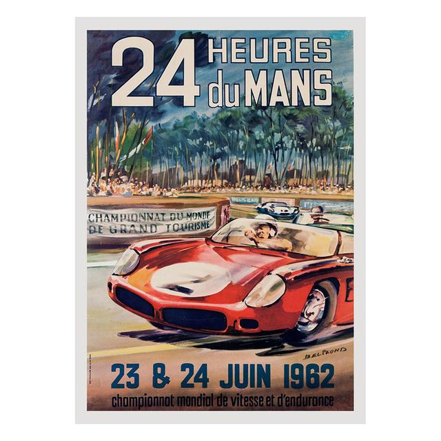 24 HEURES DU MANS Posters and Prints Vintage Racing Canvas Paintings Wall Art Picture for Living Room Home Decoration No Frame