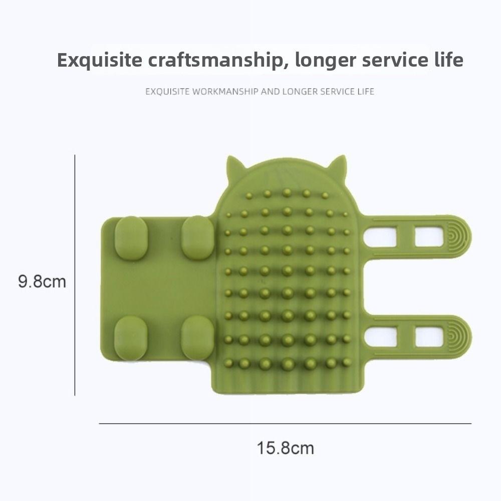 Gentle Cat Hair Removal Comb Self Cleaning Silicone Cat Brush New Wall Corner Scratcher Home Use