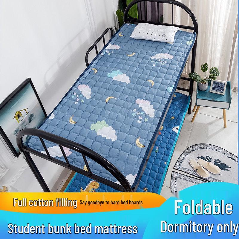 Universal Machine Washable Anti-Slip Mattress Pad for Single Student Dormitory or Bunk Bed