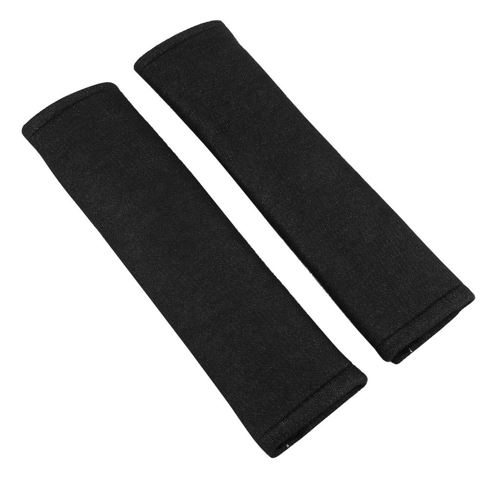 2pcsCelsiusSet Car Seat Belt Pads Comfortable Shoulder Strap Cushion Cover Black