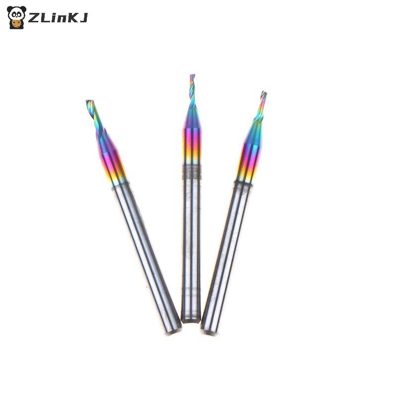 Single Flute CNC Milling Cutter for Aluminum Profile 5A TOP DLC Coated Colorful High Accuracy for Industrial Use