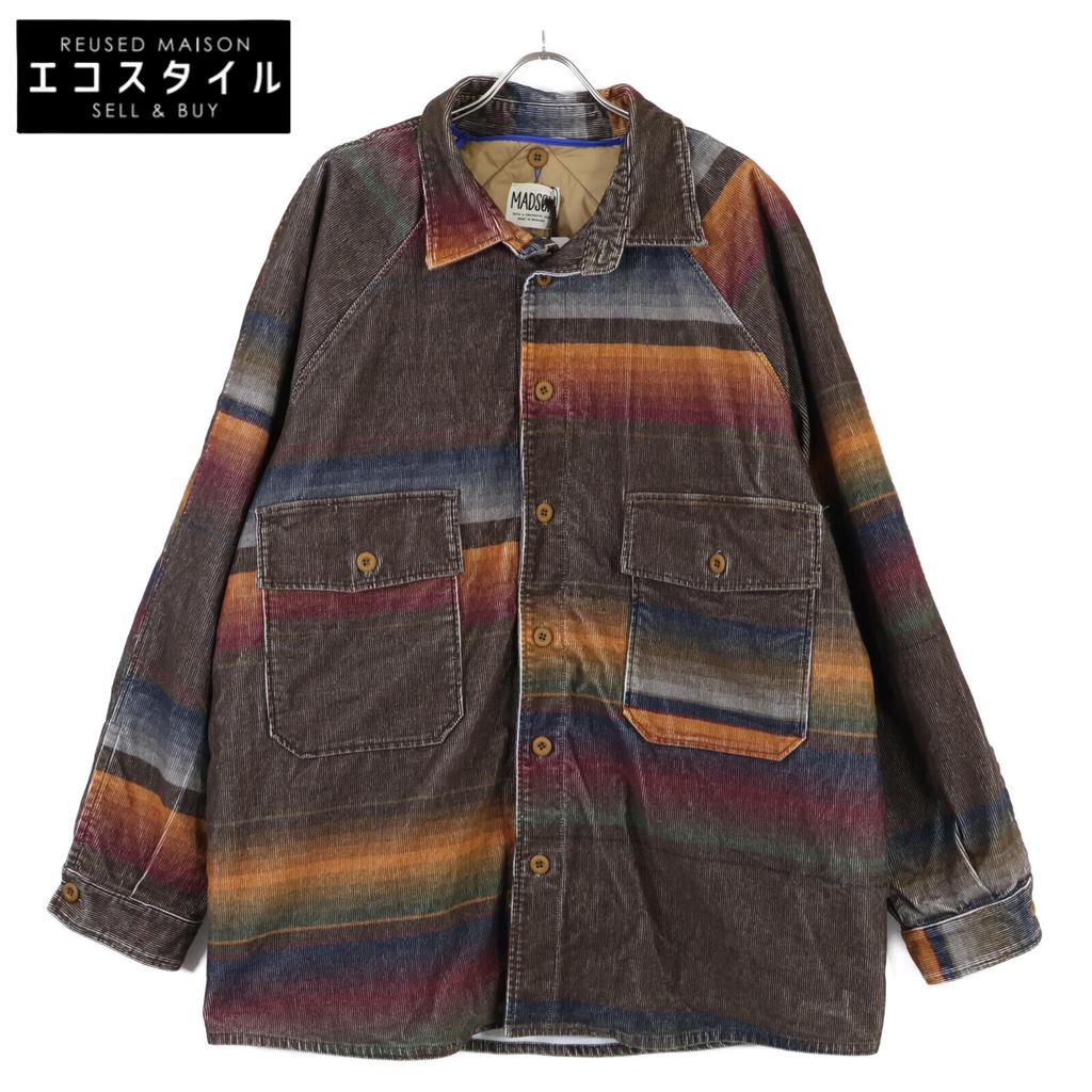 MADSON Corduroy Multicolor Coveralls Jacket XL BrownUsed