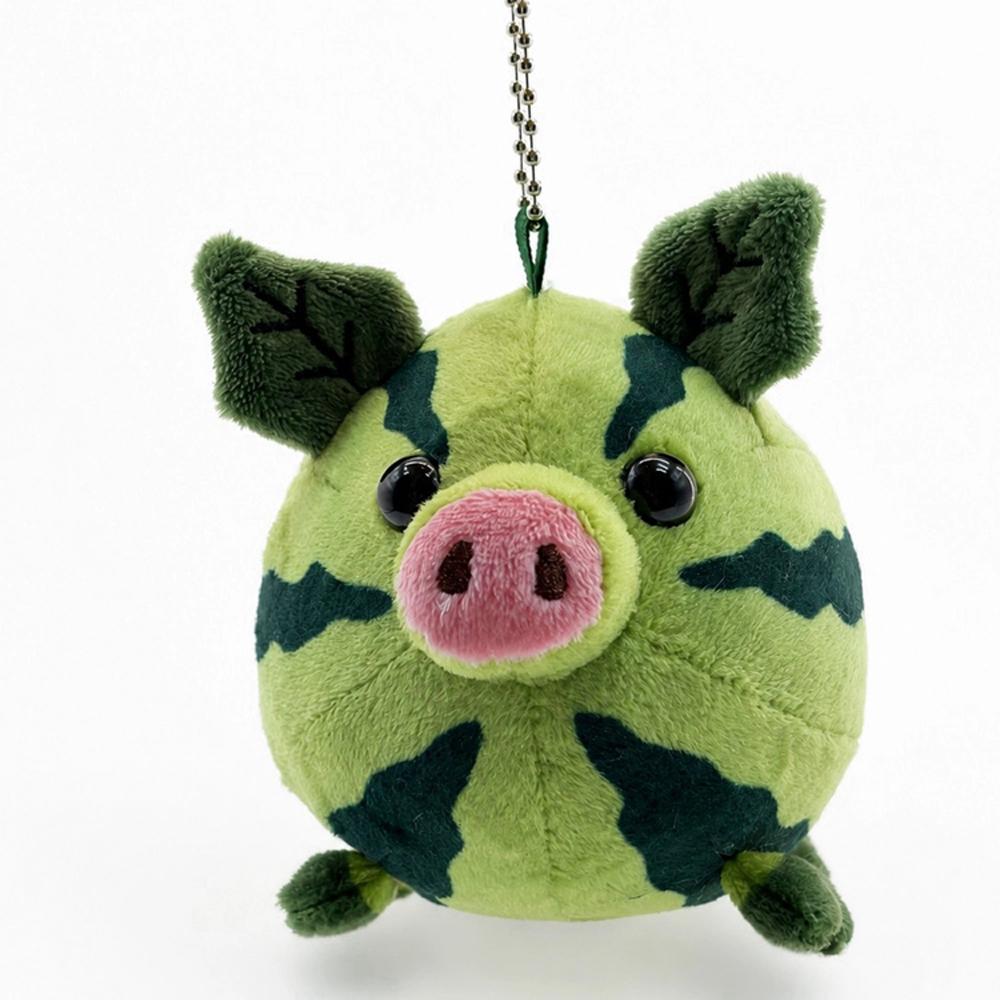 Nieuw Kawai Watermeloen Varken Pluche Speelgoed Fruit En Groente Serie Zacht Speelgoed Pop Schattige Meisjes Schooltas Hangers Kinder Verjaardagscadeaus