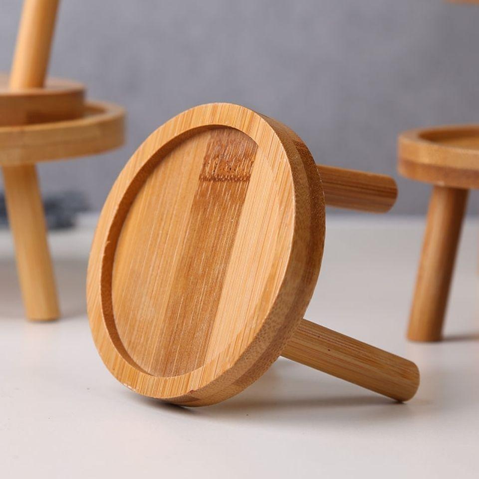 Wooden Plant Stand With 3 Legged Stand For Small Children Plant Display