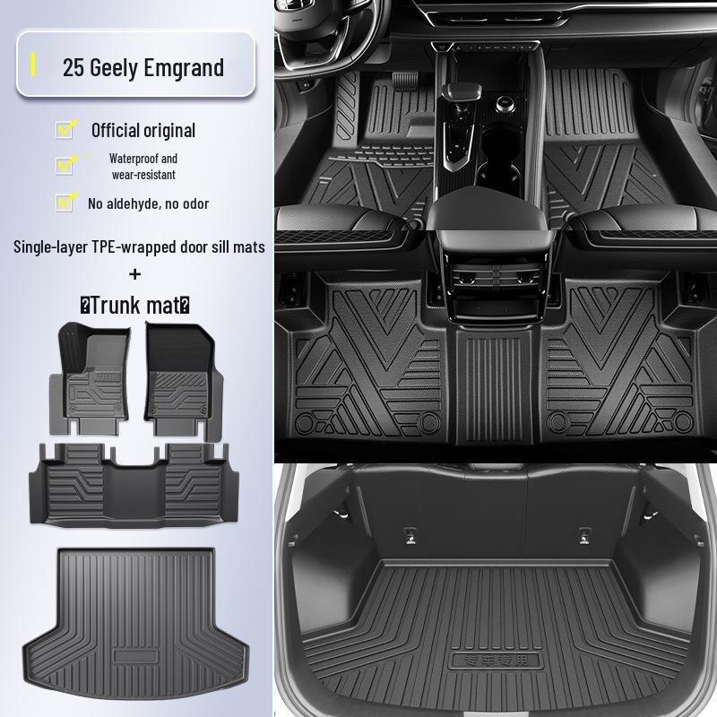 2026 Geely Emgrand 4th Gen Full Coverage TPE Floor Mats & GS/GL Accessories - Set of 4