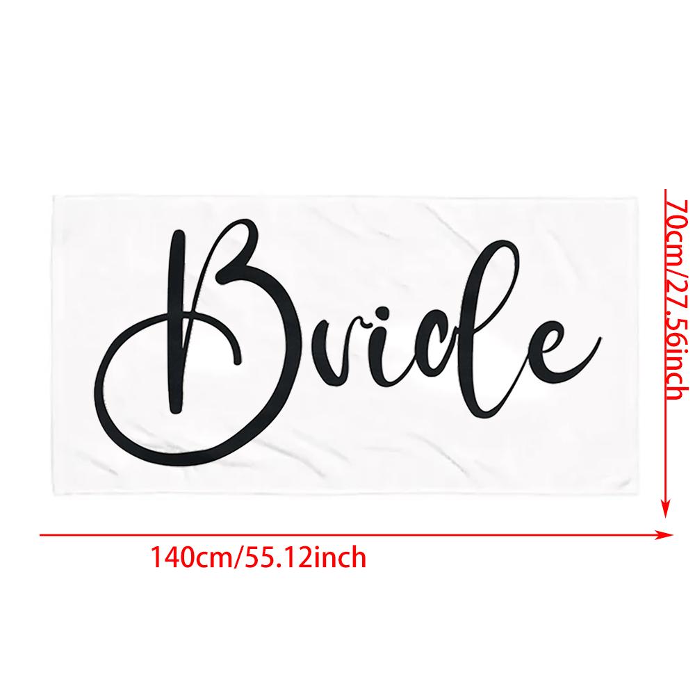 Bride Groom Beach Towels Beach Wedding Gift for Couple Honeymoon Bachelorette Party Bridal Shower Just Married Anniversary Gift