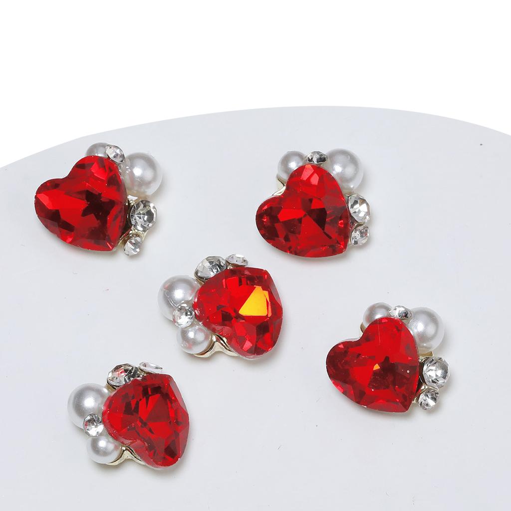 5 bucăți Nail Art Strass Decorație pentru manichiură DIY Adaugă modă unghiilor tale pentru femei și fete