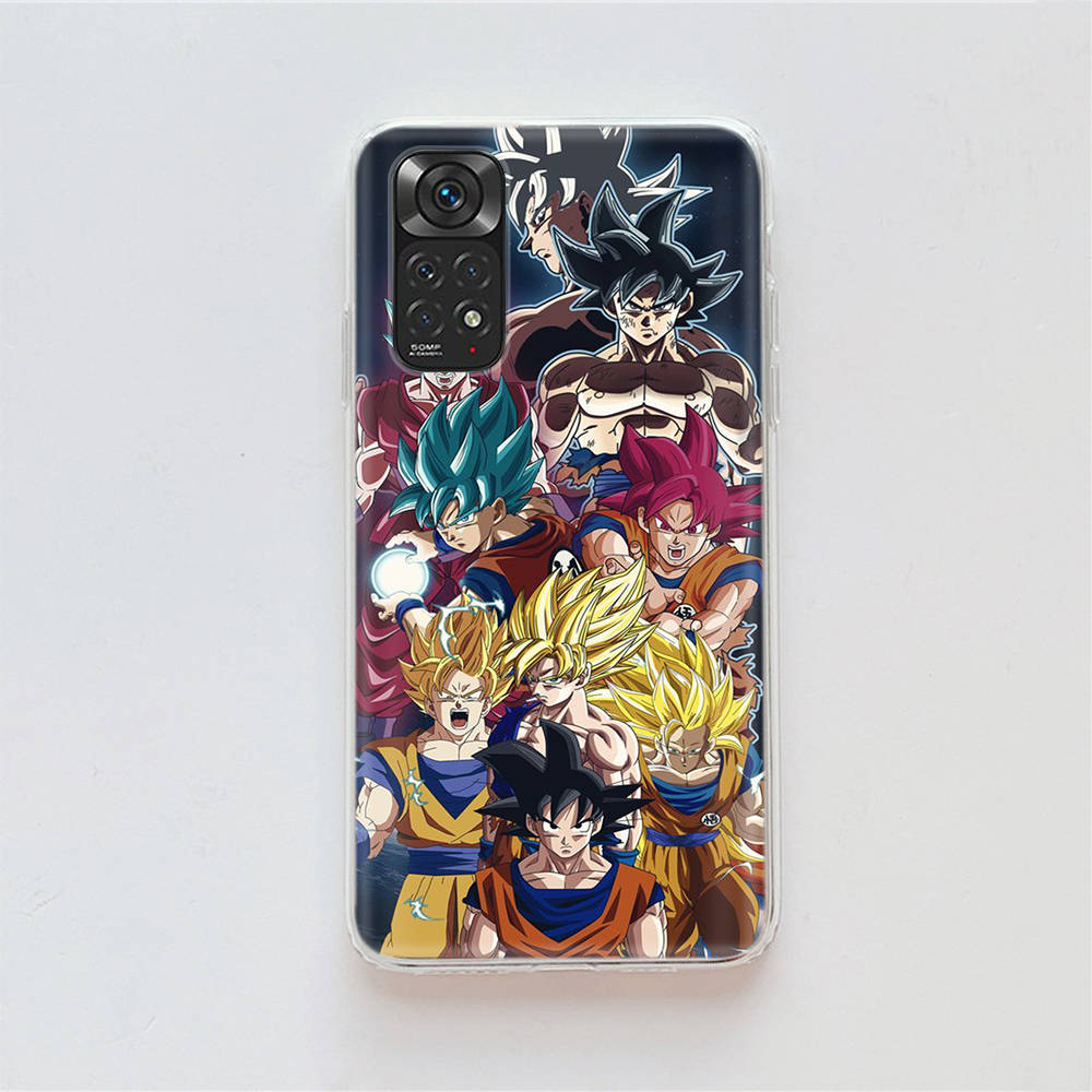 DT36 Dragon Ball Case for Samsung A04 A14 A23 A34 A54 M23 M33 M52 M53 Realme 10 9 C30S C35 C55 VIVO Y02S Y21 Y33S Y51 X80 Pro Clear Cover