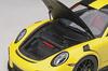 AUTOart 1/18 Scale Porsche 911 (991.2) GT2 RS Weissach Package Yellow/Carbon Black Finished Model 78172