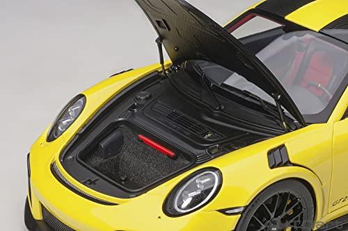 AUTOart 1/18 Scale Porsche 911 (991.2) GT2 RS Weissach Package Yellow/Carbon Black Finished Model 78172