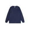 Basic Fall Winter 230g Premium Brand Solid Color Long-Sleeve T-Shirt for Men with Ribbed Cuffs Fashionable Casual Base Layer Women's Hoodie