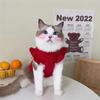 Roupas para animais de estimação laço mangas esvoaçantes cachorro gato inverno dopamina quente estilo estrangeiro nova princesa chinesa gato de marionete