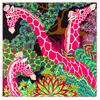 Manual Hand Rolled Twill Silk Scarf Women Timpani Print Square Scarves Echarpes Curled Foulards Femme Wrap Bandana Hijab 90CM