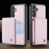 Applicable to Apple Samsung A16 mobile phone case S24FE magnetic suction split card bag brush A55 can be inserted into the card anti-drop leather case