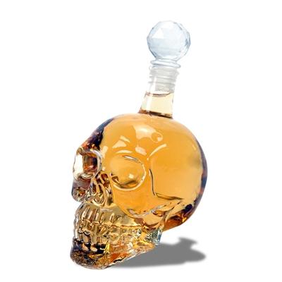 Křišťálová láhev whisky lebka 500 ml konzervace alkoholu