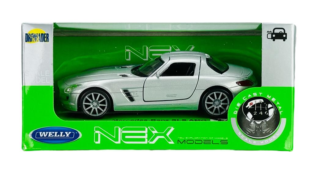 WELLY MERCEDES-BENZ SLS AMG SILVER 1:34 43627