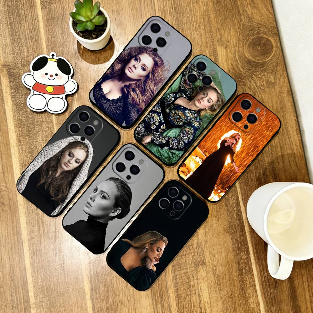 Adele Adkins singer Phone Case Soft Silicone black For IPhone 17 16 15 14 13 12 11 X XR Plus Pro Max Plus