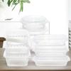 Disposable Square Transparent Food Containers with Lids