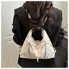 Retro Large Capacity Soft Leather Tote Bag With Knot Casual Double Shoulder Bag Trendy Sle Women'S Handbag