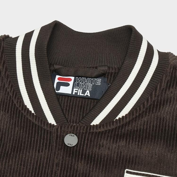 New FILA ORIGINALE Baseball Jacket Men's Earth Umber F51M449501F-DR