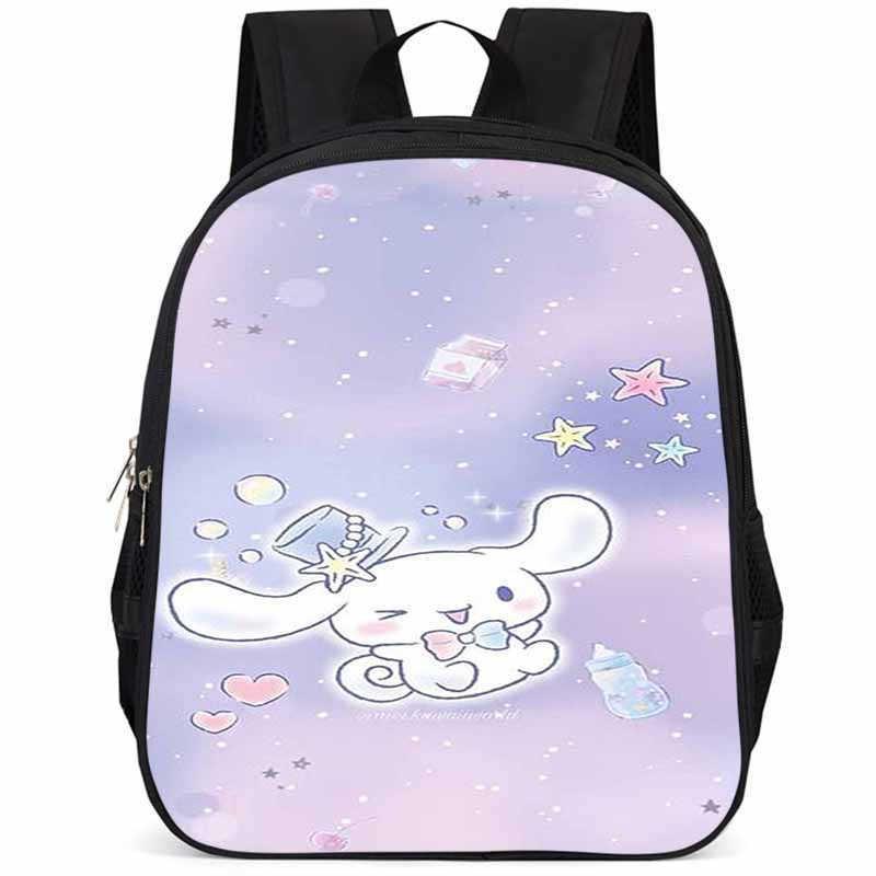 Adorable Cinnamoroll 15 Inch Large Capacity Lightweight School Backpack For Kids