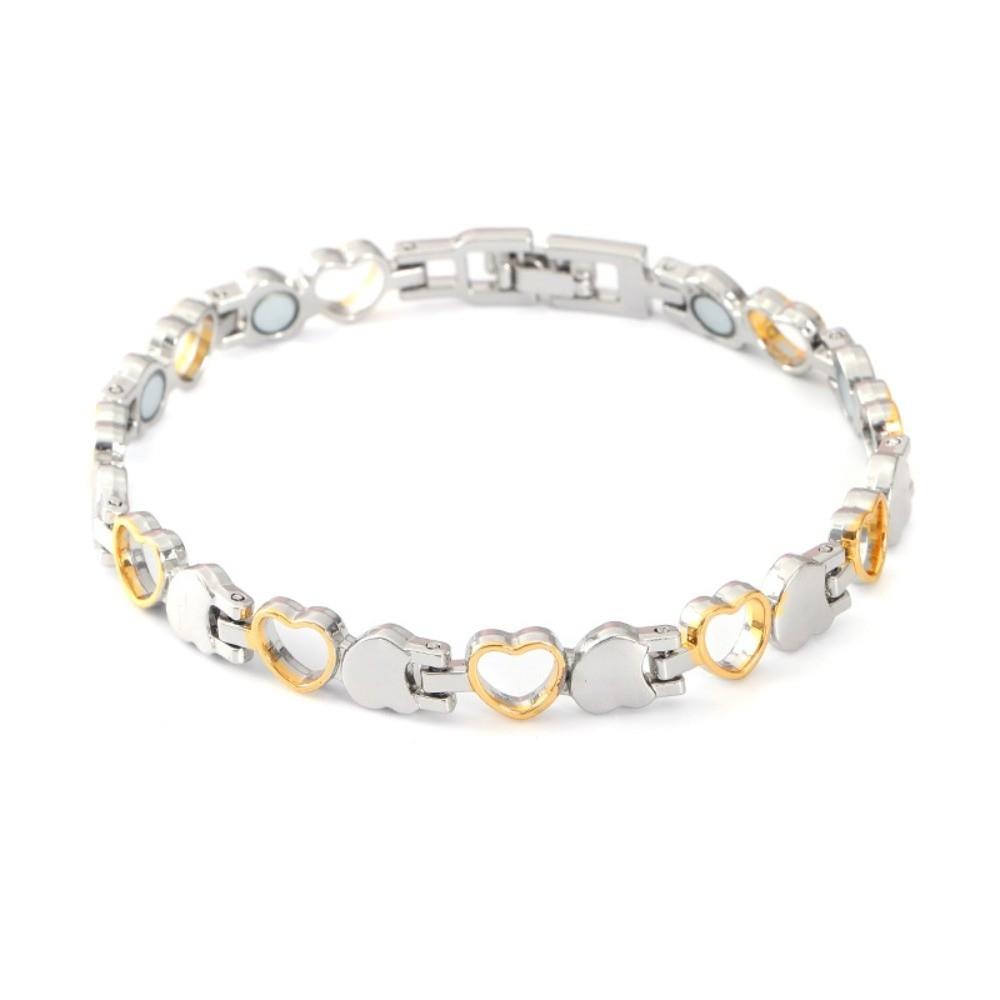 Heart Shape Health Magnetic Bracelet Anti Radiation Women Girls Bangle  Fashion Jewelry