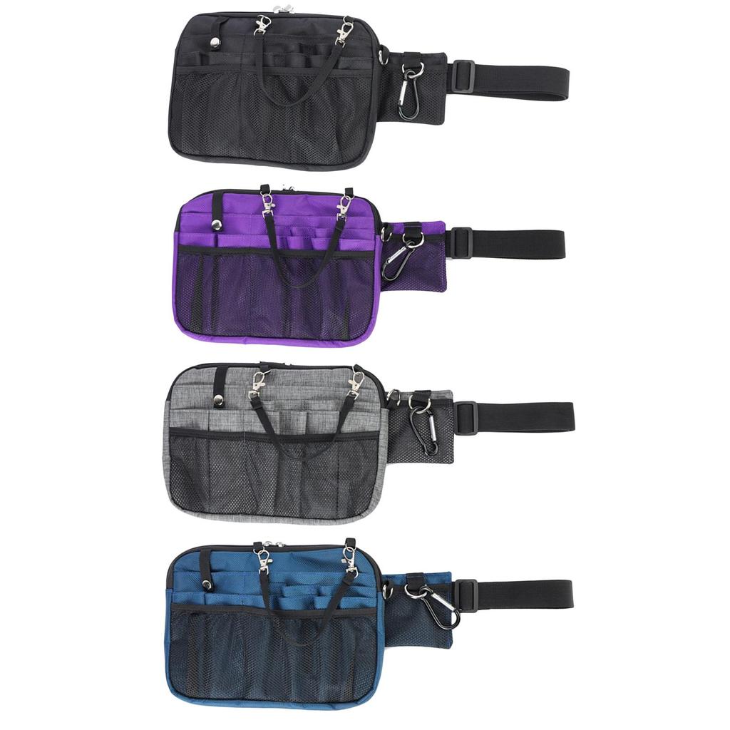 1680D Oxford Cloth Nurse Fanny Pack Multi Pockets Organizer Belt Apron Hip Bag Nurse Tool Belt Large Capacity Pouch