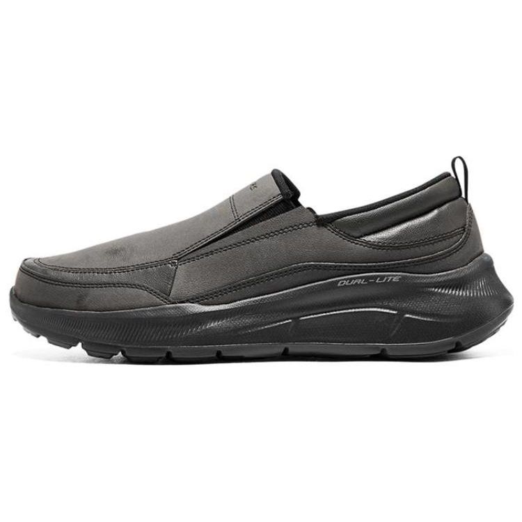 Skechers Equalizer 5.0 Synthetic Leather Slip-On Low-Top Casual Shoes Men sneaker Black 232517-BBK 42