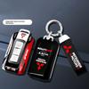 Auto ABS Rennstil Schlüsselhülle Schlüsseltasche Abdeckung Schlüsselanhänger für Mitsubishi Outlander ASX Eclipse Pajero Lancer EVO Delica L200 Mirage