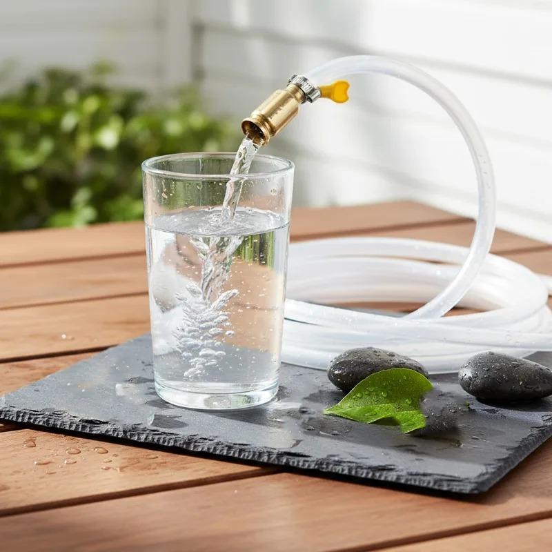 Messing Manuelle Kraftstoffförderpumpe Siphon Schlauch Kit für Diesel Benzin Öl Wasser Schneller Durchfluss Handpumpe für Auto Boot Tankentleerung Entlüftung