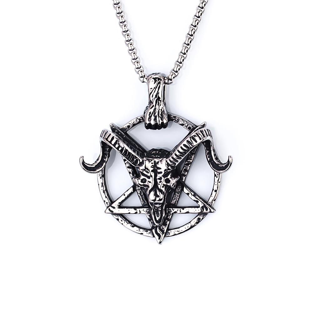 Hip Hop Chinese Dragon Embossed Round Pendant Necklace for Men and Women - Titanium Stainless Steel.