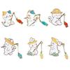 Cartoon Design Animal Badge Pin Enamel Finish Cartoon Cat Pin Creativity Brooch  Anime Pins