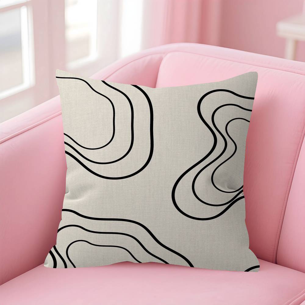 Abstract Bauhaus Style Geometric Picture Cushion Cover Car Throw Pillow Case For Sofa Car Christmas Gift