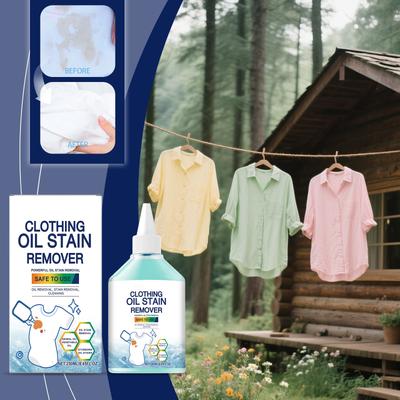 Clothing Oil Stain Remover, A Powerful Cleaning Agent For Removing Dirt And Grime, Is Specially Designed For Clothes To Remove Stains,250ML