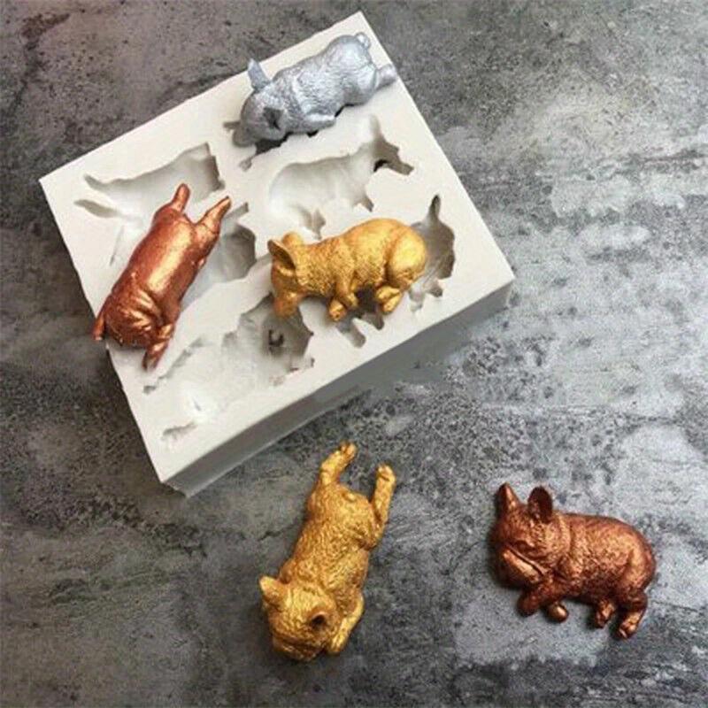 3D Dog Silicone Mold Fondant Mould Cake Decorating Tool Chocolate Gumpaste Sugarcraft Kitchen Accessories Soap