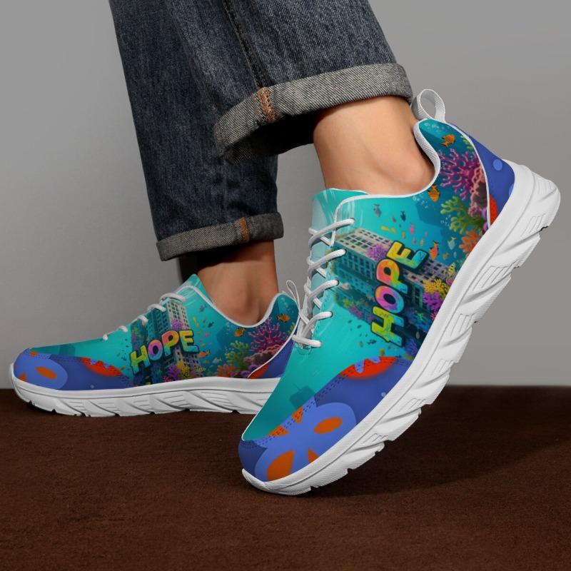 YRZL Men Non Slip Athletic Shoes Running Sneakers Lightweight Breathable Comfortable Gym Training Walking Sports Casual Shoes