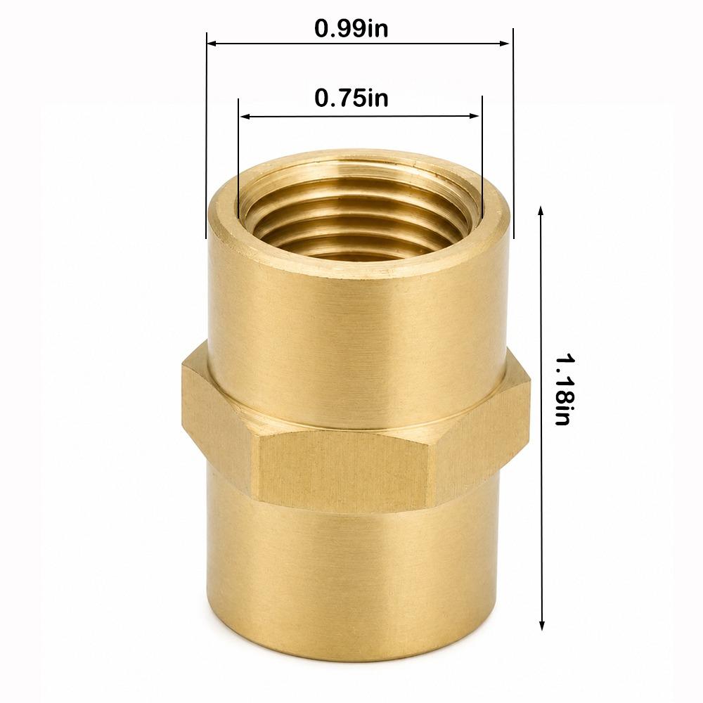 1/4" 1/8" 3/8" 1/8" NPT Female Coupling Brass Pipe Fitting Adapter Air Hose Adapter Compressor Use