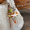 Starfishes Beaded Bag Charm With Rope And Resin Design Bag Pendant Travel Gift Fashion Accessories Keychain for Women